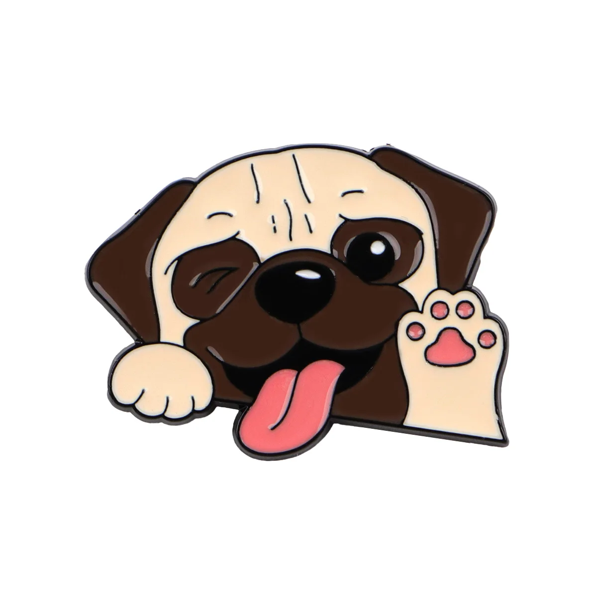 Broches de esmalte perro estilo táctico para solapa o mochila - imagen 5