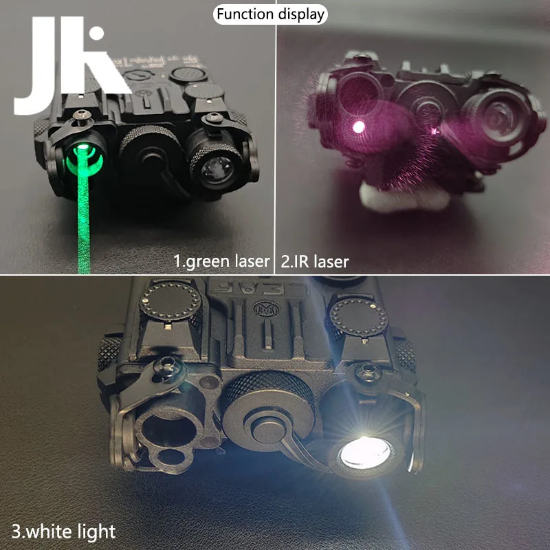 DBAL-A2 de nailon táctico, mira láser roja, verde y azul Advance 2, haz doble Visible/IR, puntería de PEQ-15A, luz láser infrarroja Airsoft - imagen 3