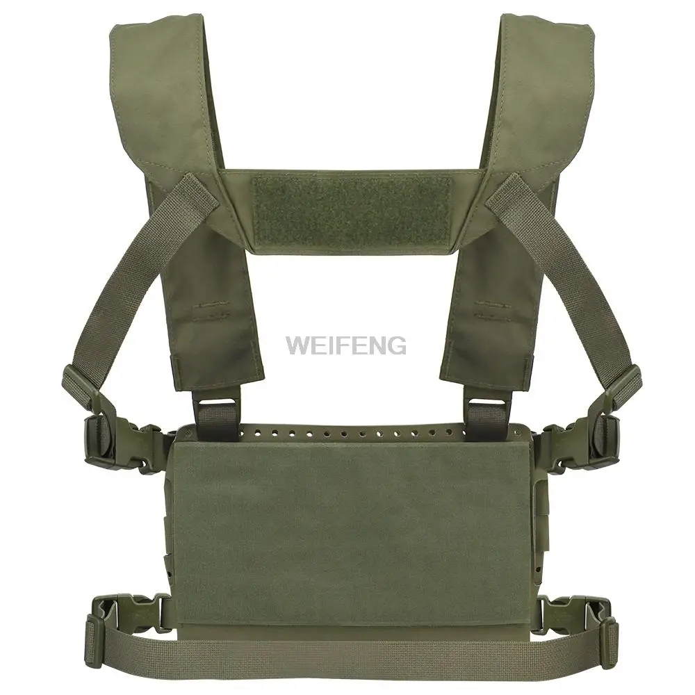 Chaleco táctico MK5, aparejo de pecho militar Molle, chaleco cortado con láser, arnés frontal de 5,56mm, funda para cargador, bolsa para walkie-talkie - imagen 3