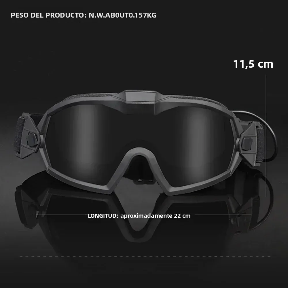 Gafas tácticas antiniebla Airsoft CS con lentes intercambiables - imagen 5