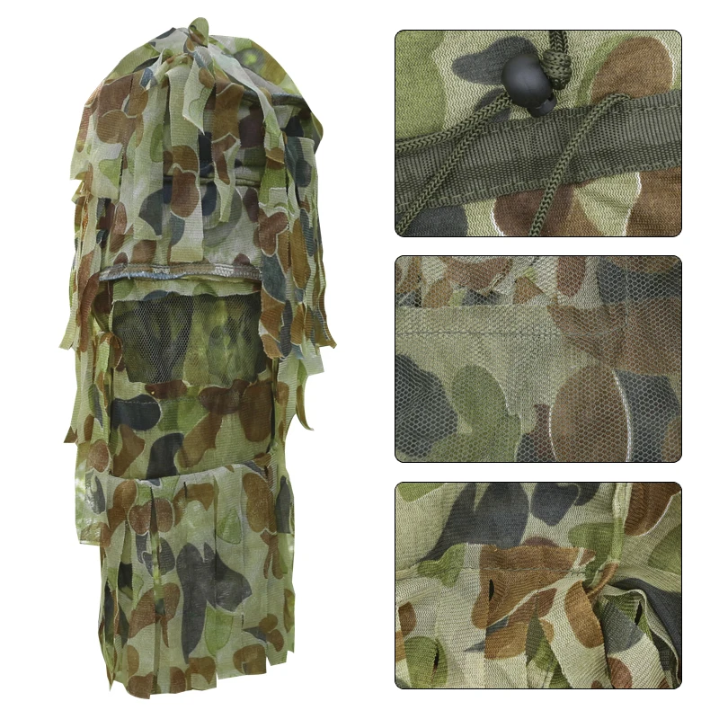 Yowie-Gorra táctica 3D para hombre y mujer, sombrero de camuflaje biónico para caza, caza, Camping, pesca y caza - imagen 2