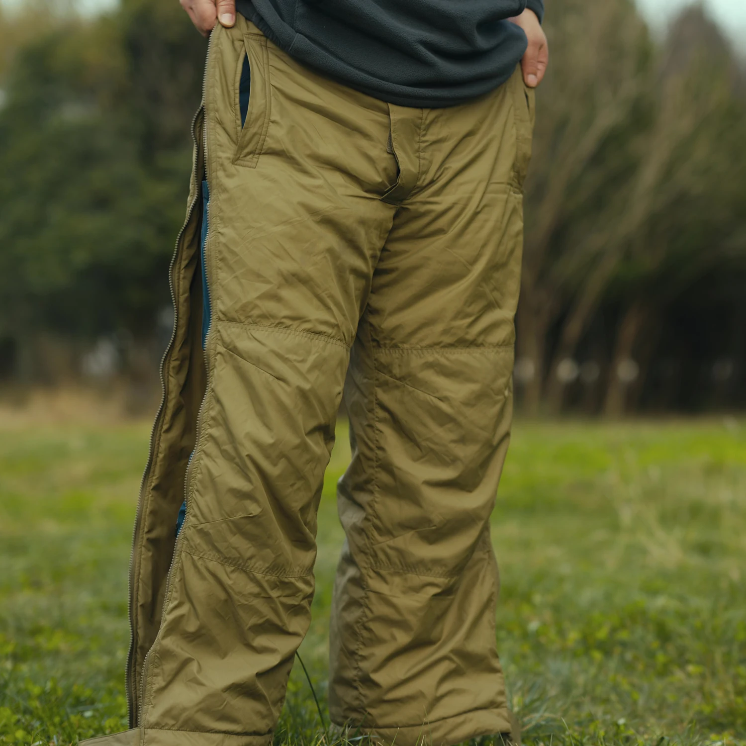 Chaqueta de algodón británica PCS Chaqueta cálida P Cortavientos de algodón Pantalones fríos impermeables/amente con cremallera Pantalones de esquí - imagen 2