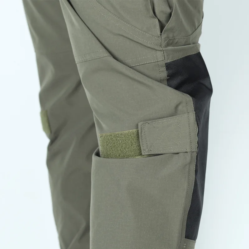 Pantalones de trabajo tácticos para hombre, pantalones Cargo impermeables para exteriores, pantalones informales de entrenamiento transpirables con múltiples bolsillos resistentes al desgaste para verano - imagen 4