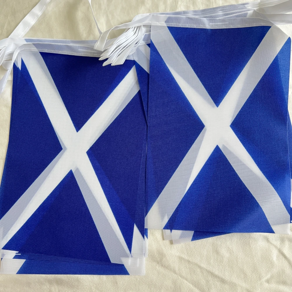 YIXIN 20 Uds banderas nacionales escocesas 14X21CM banderines colgantes bandera fiesta evento deportes celebración decoración decoración del hogar - imagen 4