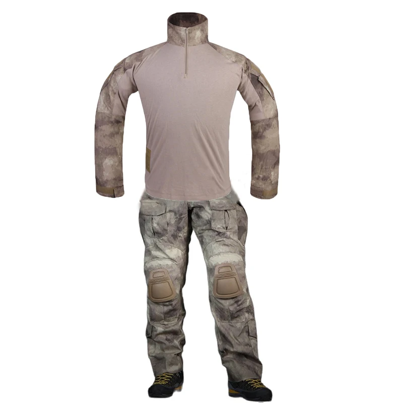 Emersongear-Conjuntos de uniformes de combate tácticos G3, traje para hombre, camisa, pantalones, Tops, pantalones Cargo, entrenamiento Aorsoft, caza AT - imagen 2