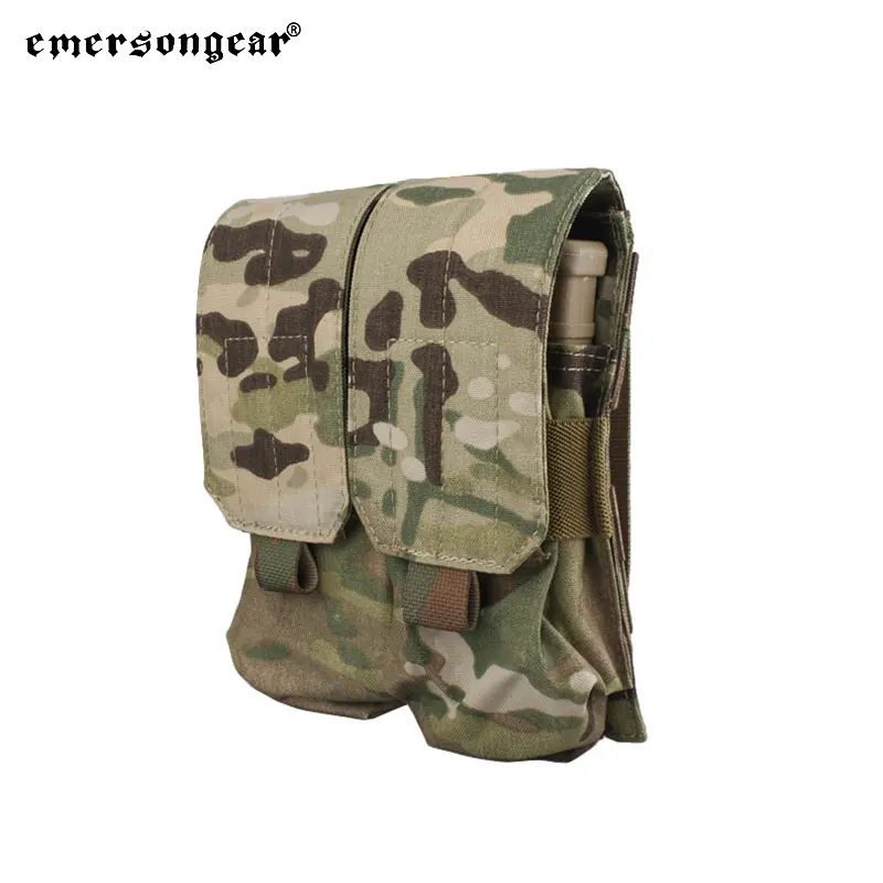 Emersongear-Bolsa de doble cargador para LBT Style M4, bolsa de combate MOLLE 556, soporte para exteriores, Airsoft, caza, Trekking, nailon - imagen 4