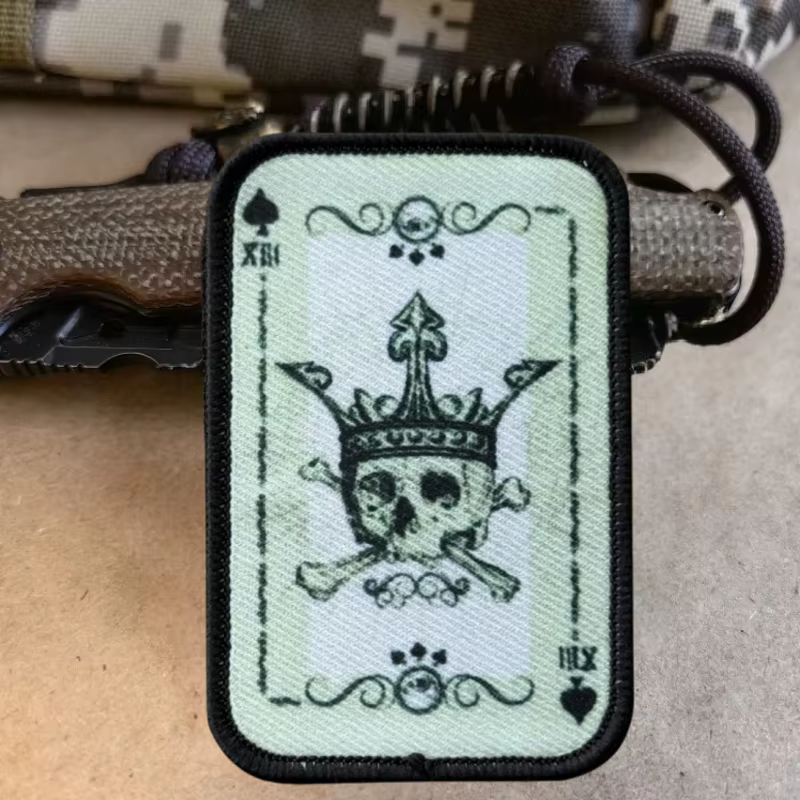 Parche Morale Ace of Spades táctico – Velcro para mochila o brazalete - imagen 5