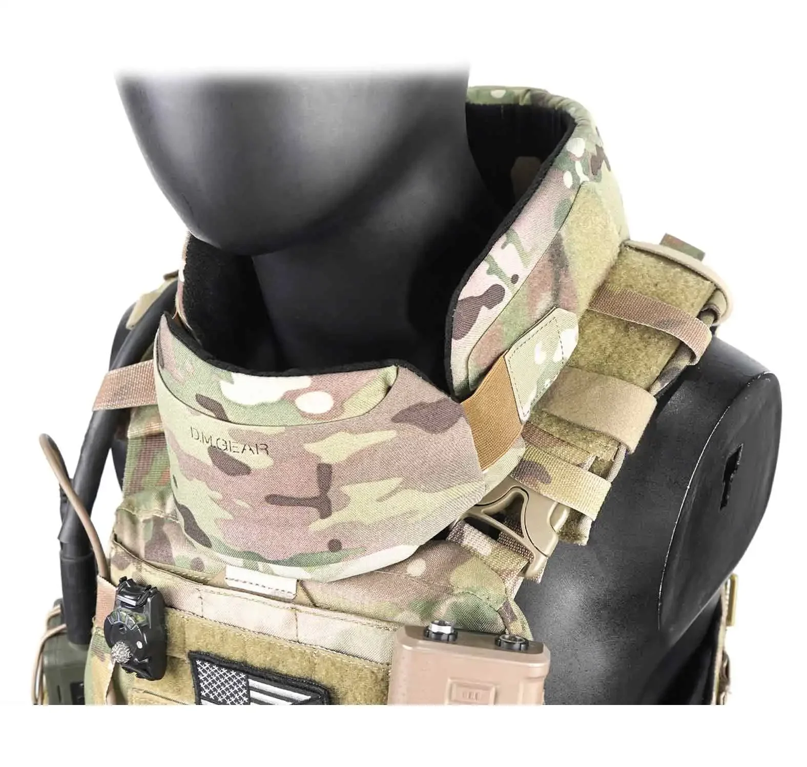 Chaleco táctico de caza Airsoft, protector de cuello universal 1,0/2,0, armadura de cuello para JPC FCSK 6094, CPC - imagen 2