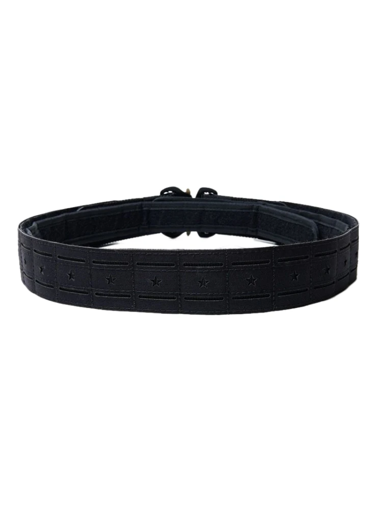 Cinturón táctico de corte láser Molle con hebilla de aleación, cinturilla exterior de entrenamiento multifuncional - imagen 5