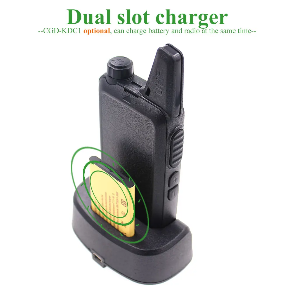 WLN KD-C1 Walkie Talkie UHF 400-470 MHz 16 canales MINI transceptor portátil estación de Radio amador comunicador de Radio WLN - imagen 5