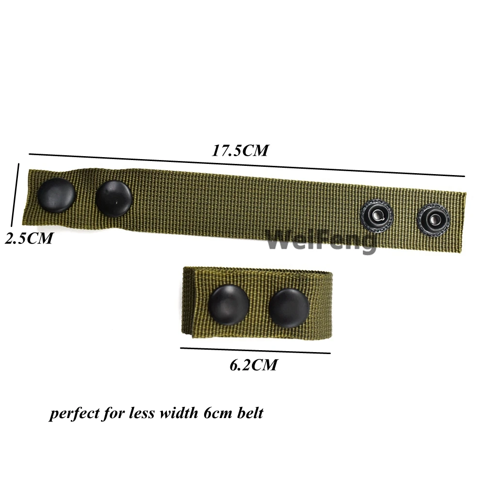 Hebilla de cinturón táctico de alta resistencia, correa de nailon portátil, accesorios de equipo militar para exteriores, 4 piezas - imagen 4