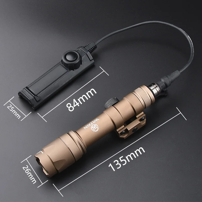 Suref-linterna táctica M600 M600C para arma de caza, accesorio de doble función para Rifle táctico, Airsoft, luz LED para explorador - imagen 3