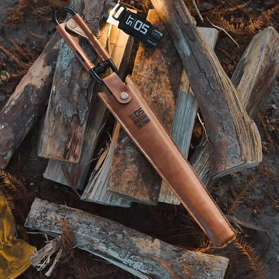 Palo de fuego para acampar al aire libre, póker de fuego de acero al carbono grueso antiescaldaduras, Picnic, barbacoa, herramientas portátiles ligeras para barbacoa ShineTrip - imagen 5