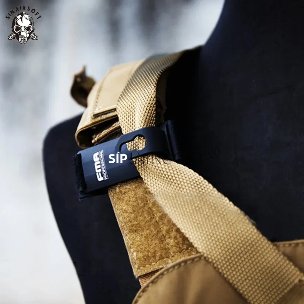 Chaleco táctico, aparejo de pecho de aluminio, gancho de anclaje Airsoft, hebilla de Clip, soporte de hombro para eslinga, chaleco Molle fijo, aparejo de pecho - imagen 5
