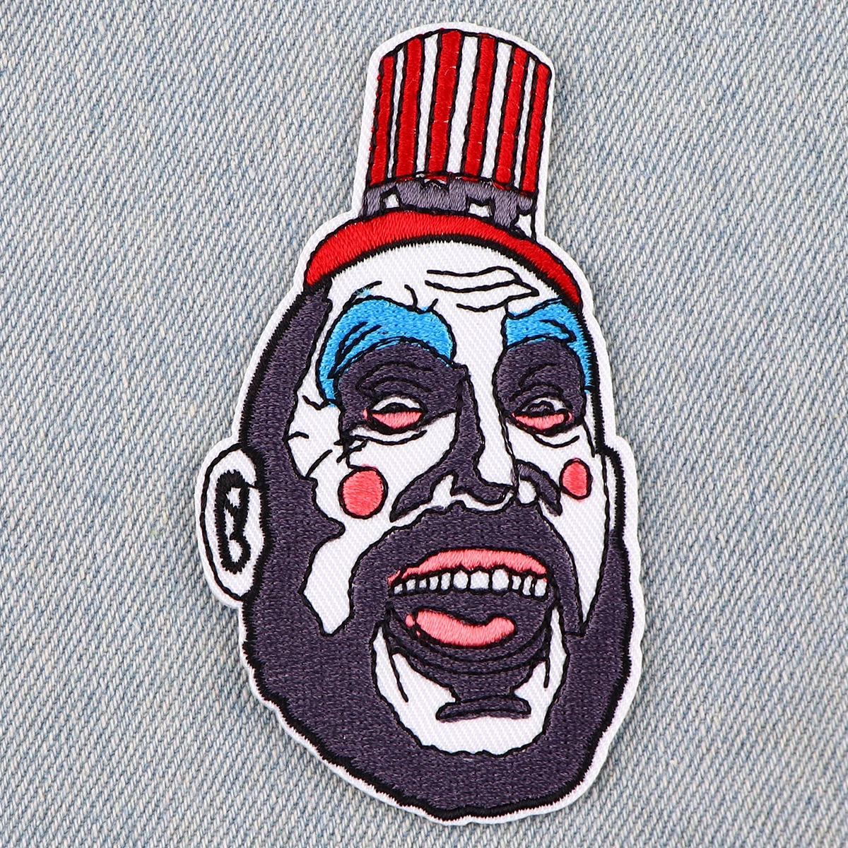 Parches bordados de payaso divertido para ropa, parches para ropa, Halloween, bricolaje, parche para planchar en la ropa, pegatinas - imagen 2