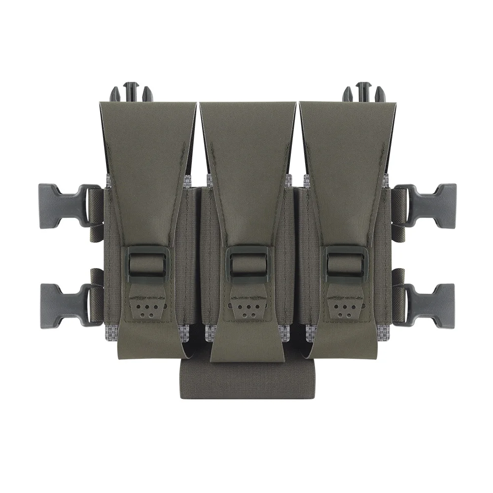 WG Diy gancho bucle hebilla combinación uso Rifle Piscol submetralhadilla Triple Mag bolsa Airsoft revista funda herramienta placa portadora