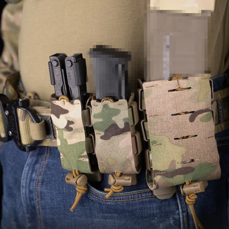 Funda pistola táctica extracción rápida MOLLE camuflaje - imagen 5