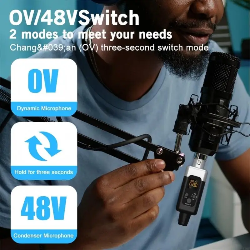 Transmisor y receptor inalámbrico 48Khz, micrófono Digital con cable para accesorios micrófono dinámico K1KF