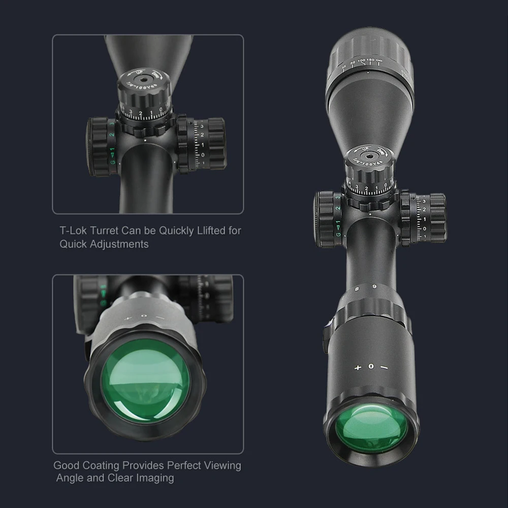 Visor para rifle táctico retícula iluminada RGB con montaje Picatinny - imagen 5
