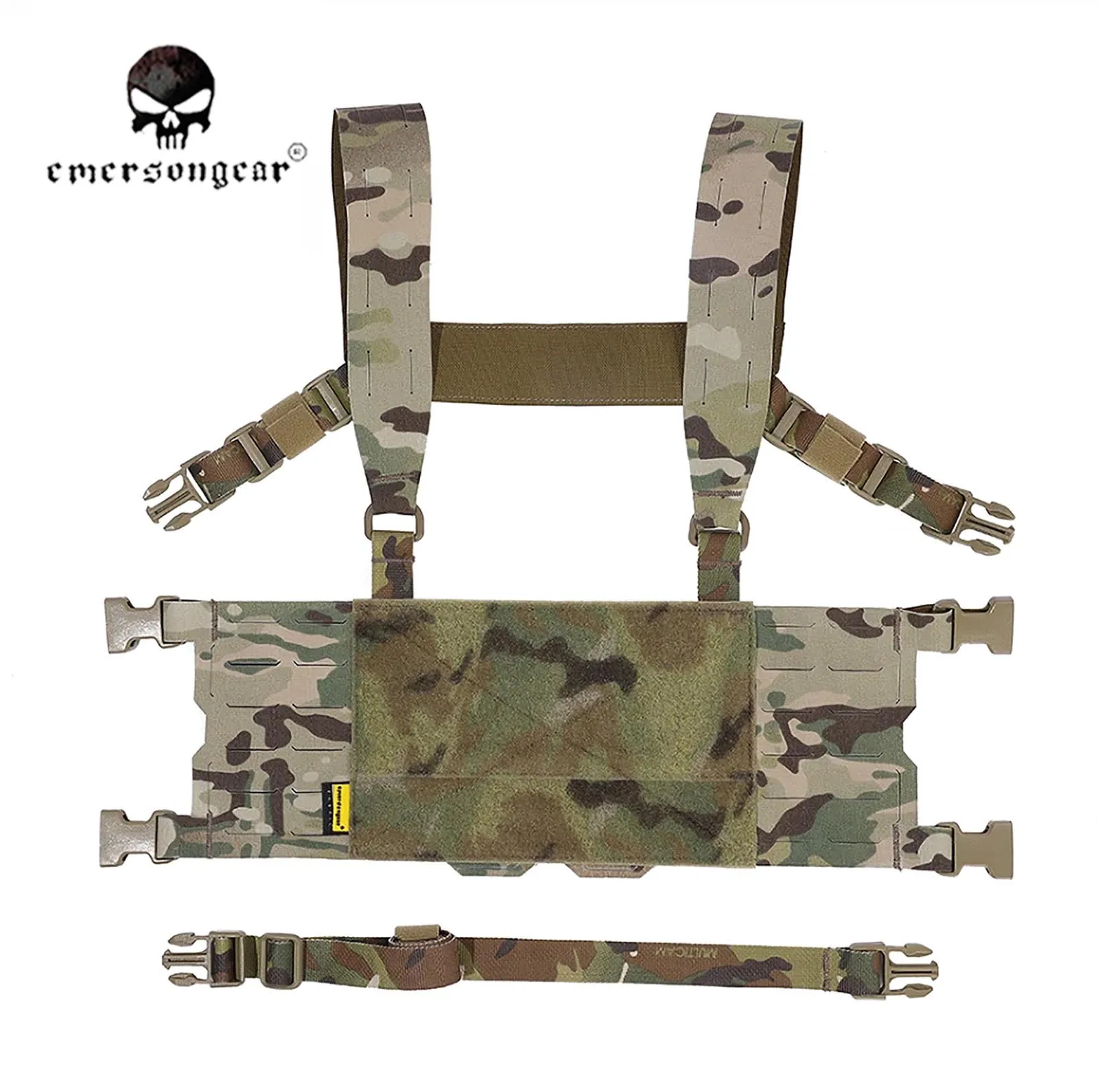 Emersongear-Conjunto de aparejo de pecho estilo táctico FRO, bolsa de revista, bolsa Mag, caza militar, senderismo, Panel deportivo - imagen 4