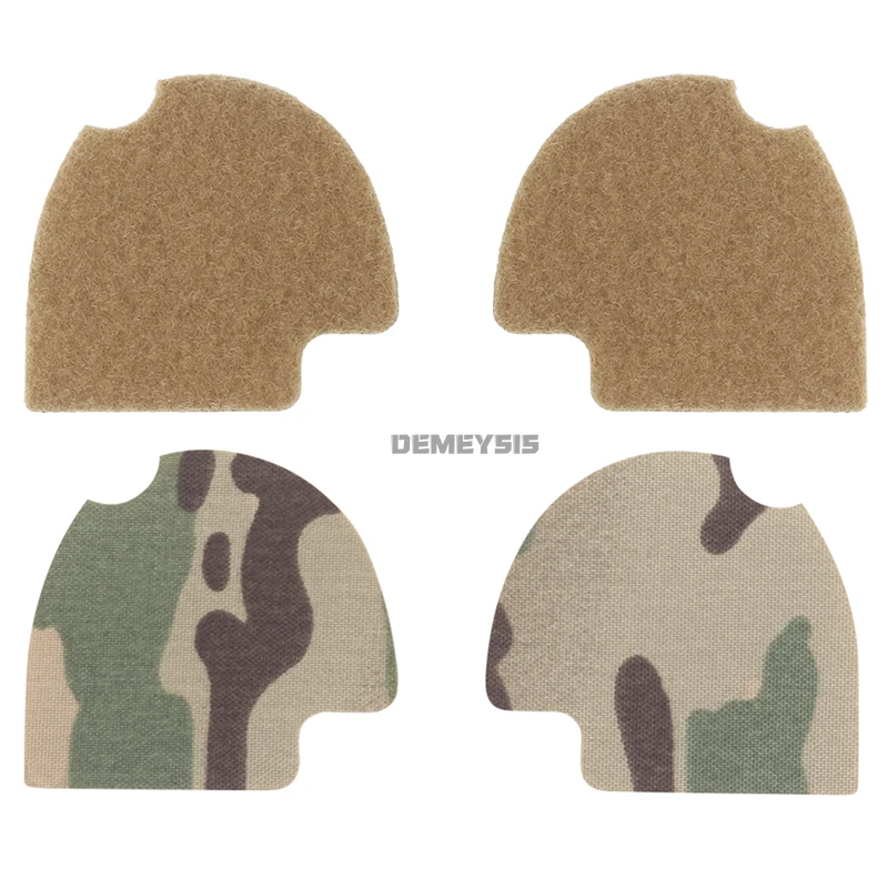 Pegatina de camuflaje para auriculares Airsoft, almacenamiento de cables, parche mágico 2 en 1 para disparar, orejeras de Paintball, pegatinas tácticas para auriculares - imagen 2