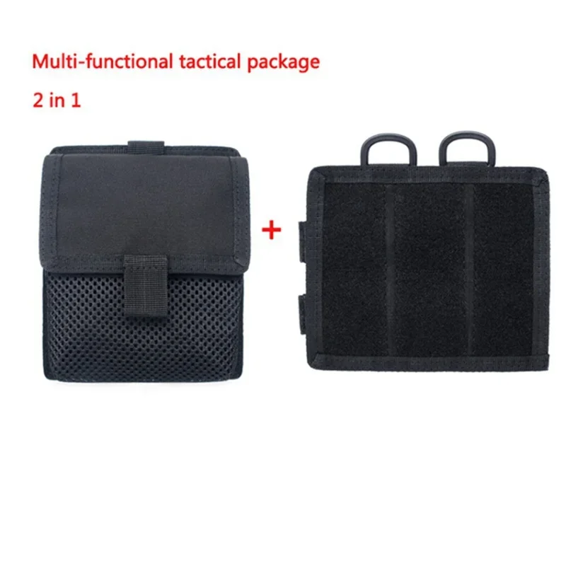 Bolsa táctica EDC Molle, Panel de tablero de parche, bolsa para revistas, riñonera con gancho, soporte para Walkie Talkie, bolsa de herramientas de utilidad de caza - imagen 5
