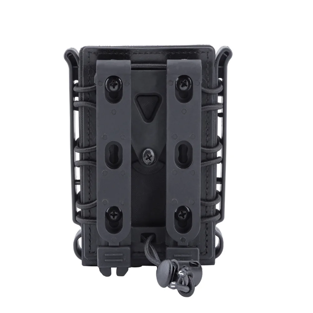 OPHIDIAN Bolsa para revistas de 5,56 mm y 7,62 mm con clip MOLLE y hebilla para cinturón Soporte para revistas universal Clip para cinturón/Clip trasero - imagen 2