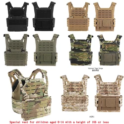 Chaleco táctico para niños y adolescentes de 6 a 14 años, altura 165, chaleco interior