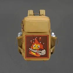 Parche táctico Flame con velcro – Insignia moral para mochila y uniforme