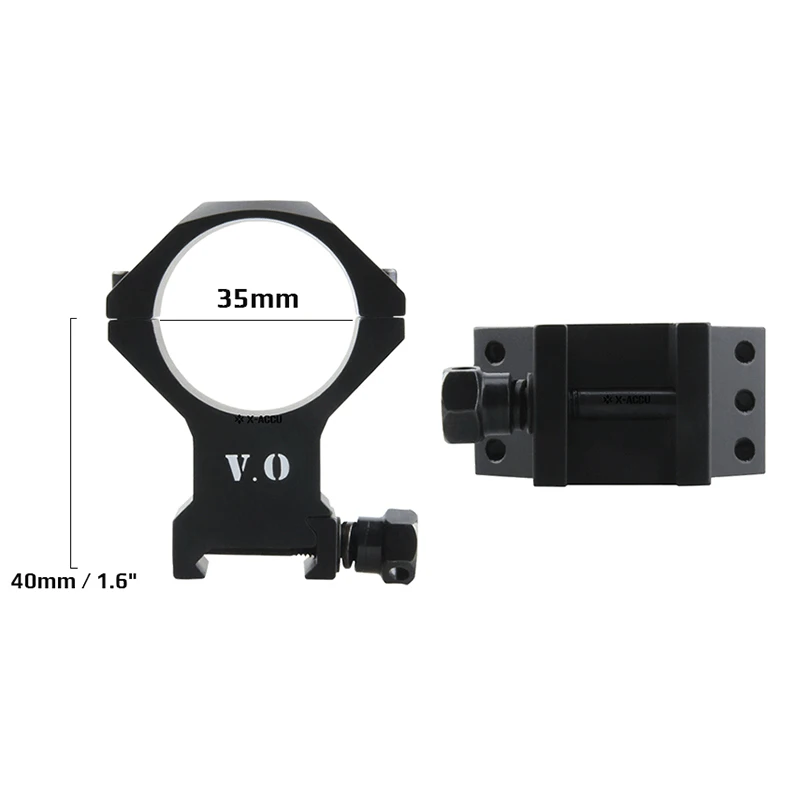 X-Accu 35Mm soporte de mira óptica de alta calidad anillos de alcance de Rifle caza táctica 21 Mm Picatinny anillos altos montaje - imagen 3