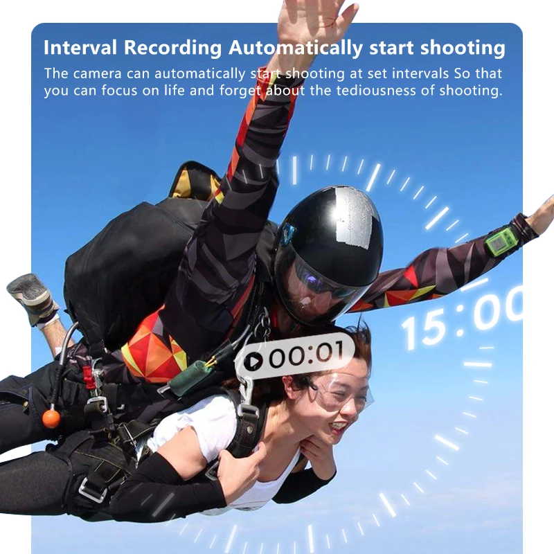 Cámara de acción Wifi de 2,7K, acción de tablero, Moto, rotación de 180 grados, gran angular, pequeña motocicleta, vídeo de ciclismo, cámaras corporales para ciclismo - imagen 5