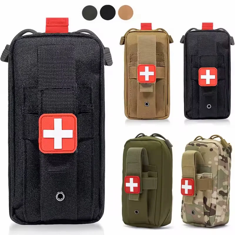 Bolsa táctica de primeros auxilios EMT, con torniquete, tijeras, vendaje para emergencias, combate de traumatismos IFAK, 1 Uds.