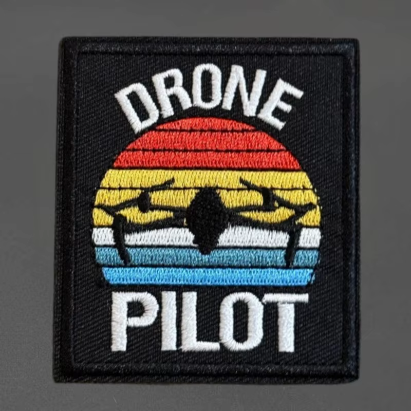 Parche táctico bordado Piloto de dron con velcro para chaleco - imagen 2