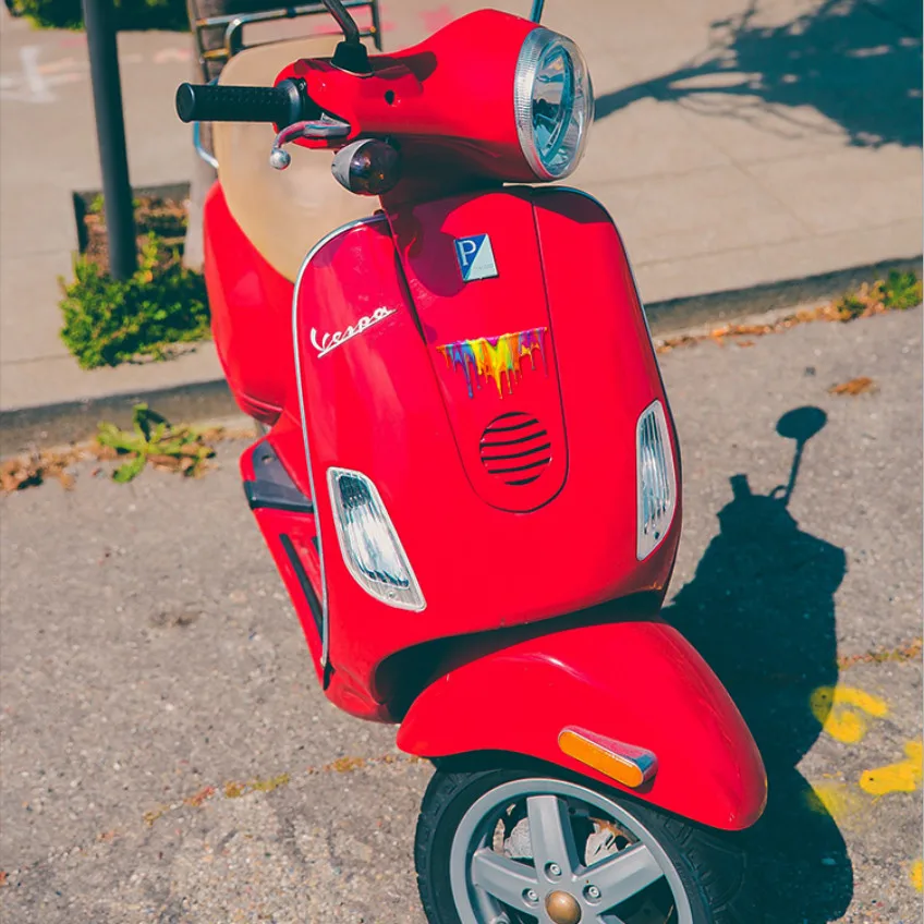 Pegatina de pintura fluida colorida para coche, cubierta creativa para rascar el coche, pegatina para vehículo eléctrico y motocicleta, decoración DIY - imagen 5