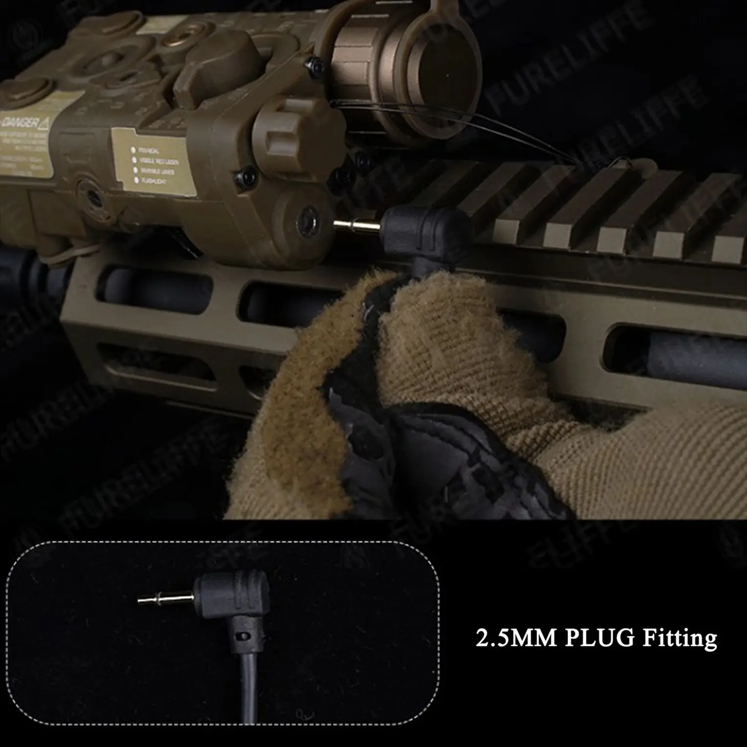 Táctico AXON remoto en línea doble función interruptor de presión linterna PEQ NGAL pulsador láser SF/2,5mm/enchufes de grúa - imagen 4