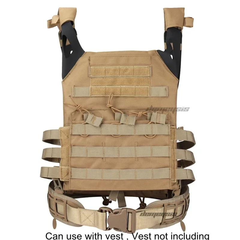 Cinturones tácticos Patrol Molle con forro de malla para disparar, cinturones acolchados Airsoft, juego de guerra CS, accesorios de caza y Paintball - imagen 5