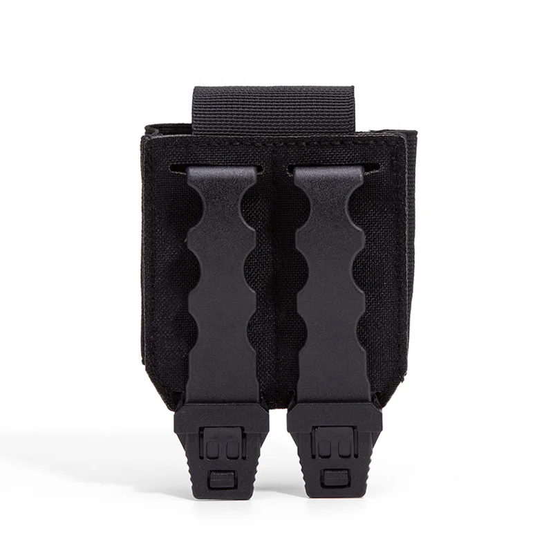 Funda táctica Molle para esposas, funda para cinturón de servicio, compatible con As con bisagras/cadena/soporte rígido plegable para esposas, accesorios de policía - imagen 4