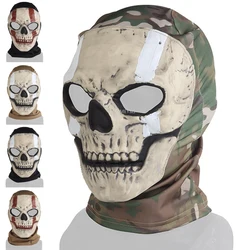 Casco táctico con máscara de calavera transpirable para airsoft