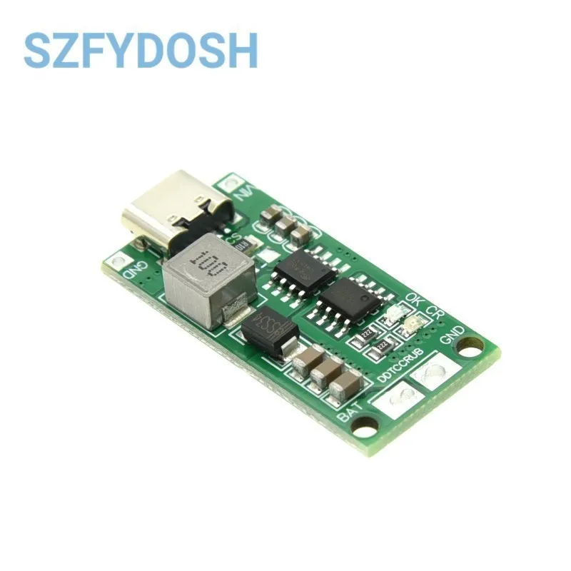 Cargador de batería de iones de litio 2S 3S 4S, placa de protección de batería, placa de carga USB tipo C, DC3-5V elevador - imagen 4