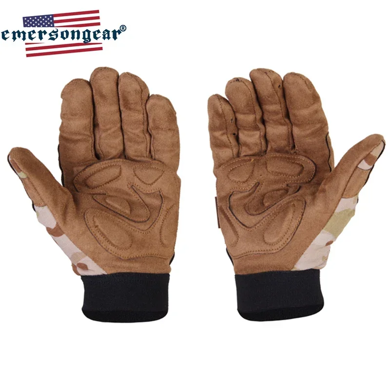 Emersongear-guantes tácticos de camuflaje ligeros para combate, equipo protector de mano con dedo completo, ropa de mano para caza, senderismo, MCAD al aire libre - imagen 3
