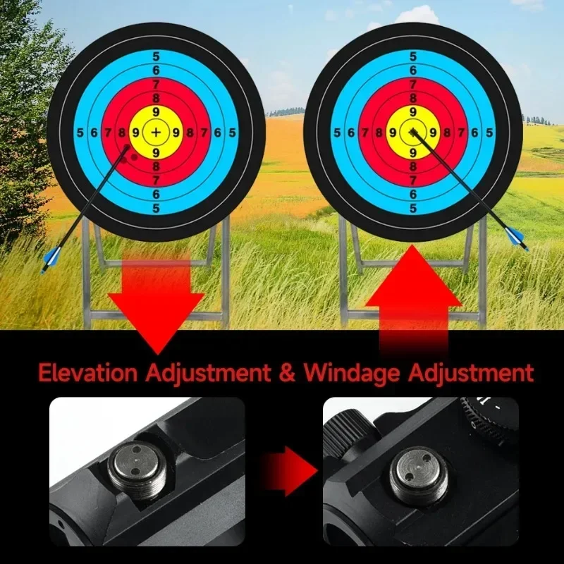Mira réflex óptica de punto rojo 1x20 RDS-25, mira telescópica táctica a prueba de golpes 2MOA, colimador de RDS-25 compacto apto para tiro de caza - imagen 5