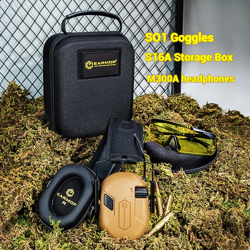 Orejeras electrónicas tácticas EARMOR M300A/M300T, auriculares auditivos protectores con reducción de ruido para caza al aire libre - imagen 2