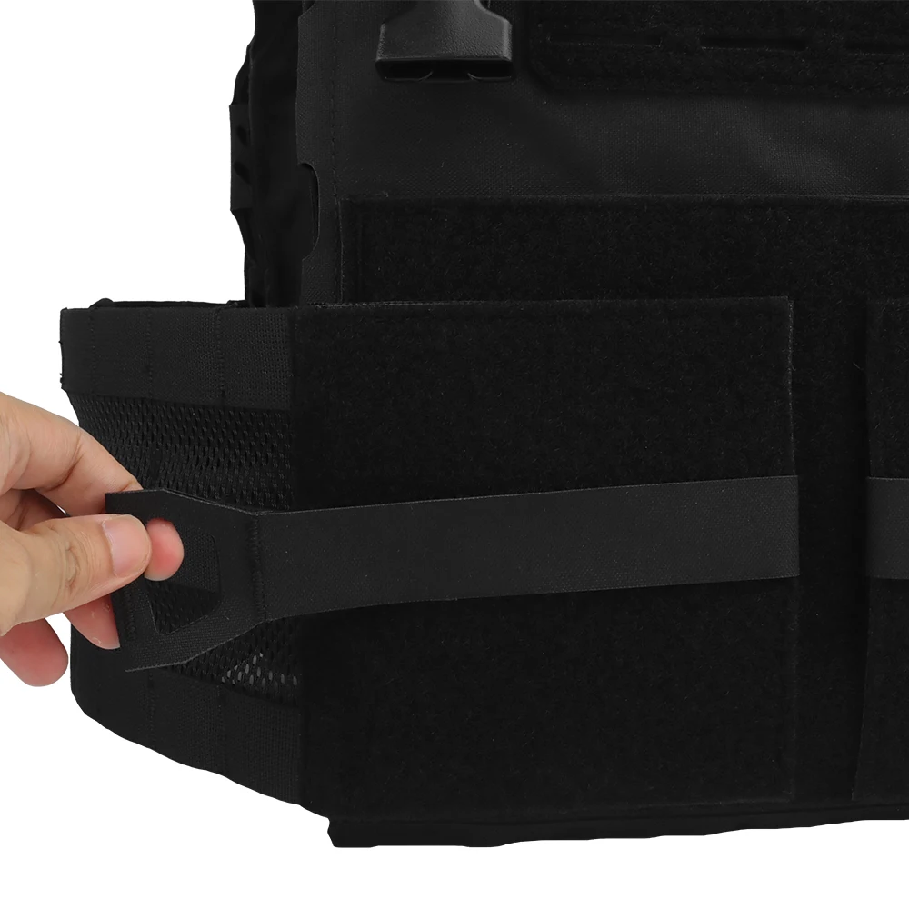 Chaleco de placa transpirable MOLLE, portador de placa de liberación rápida para juegos CS al aire libre, accesorios de caza - imagen 3