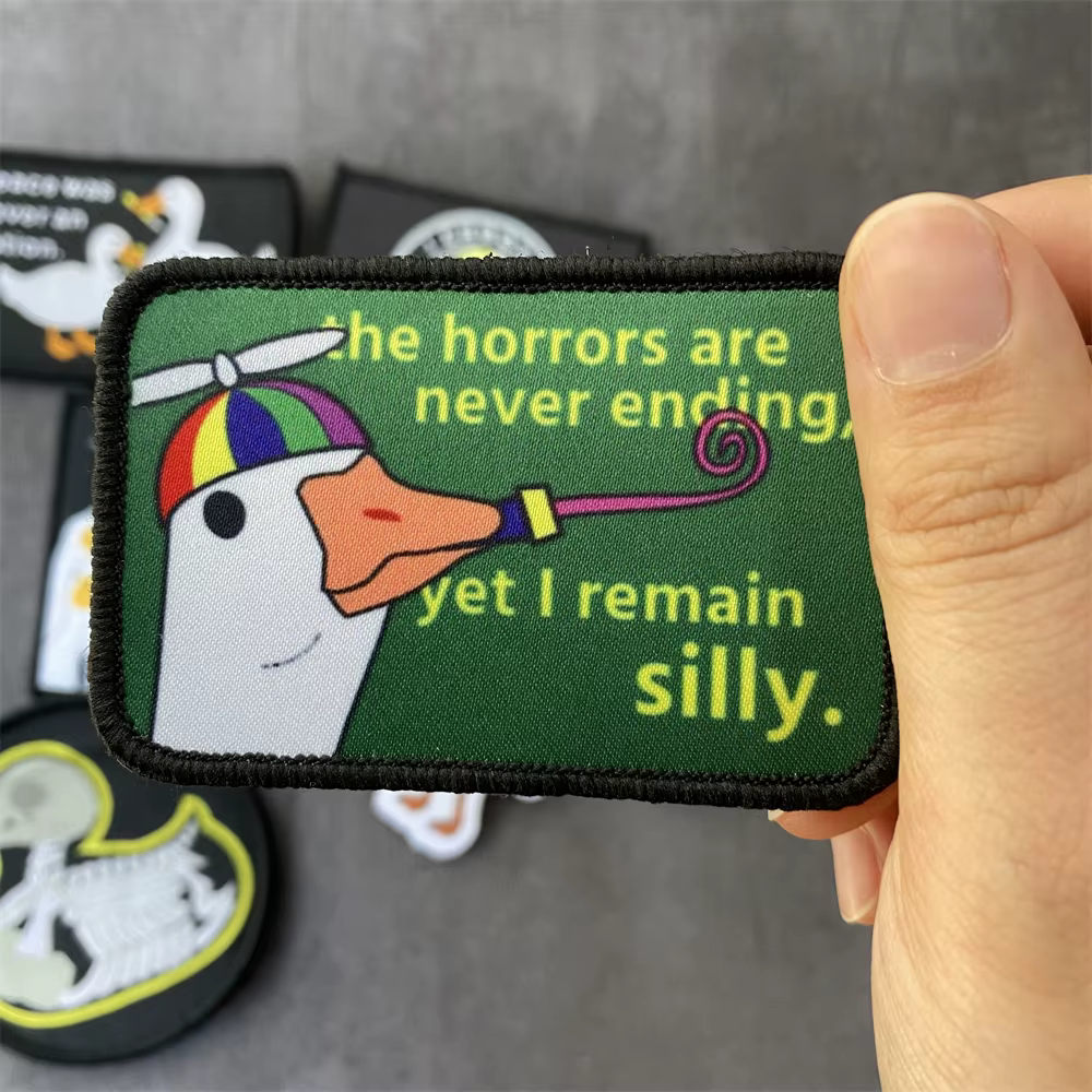 Parche táctico estampado pato para mochila, ropa y sombrero - imagen 5