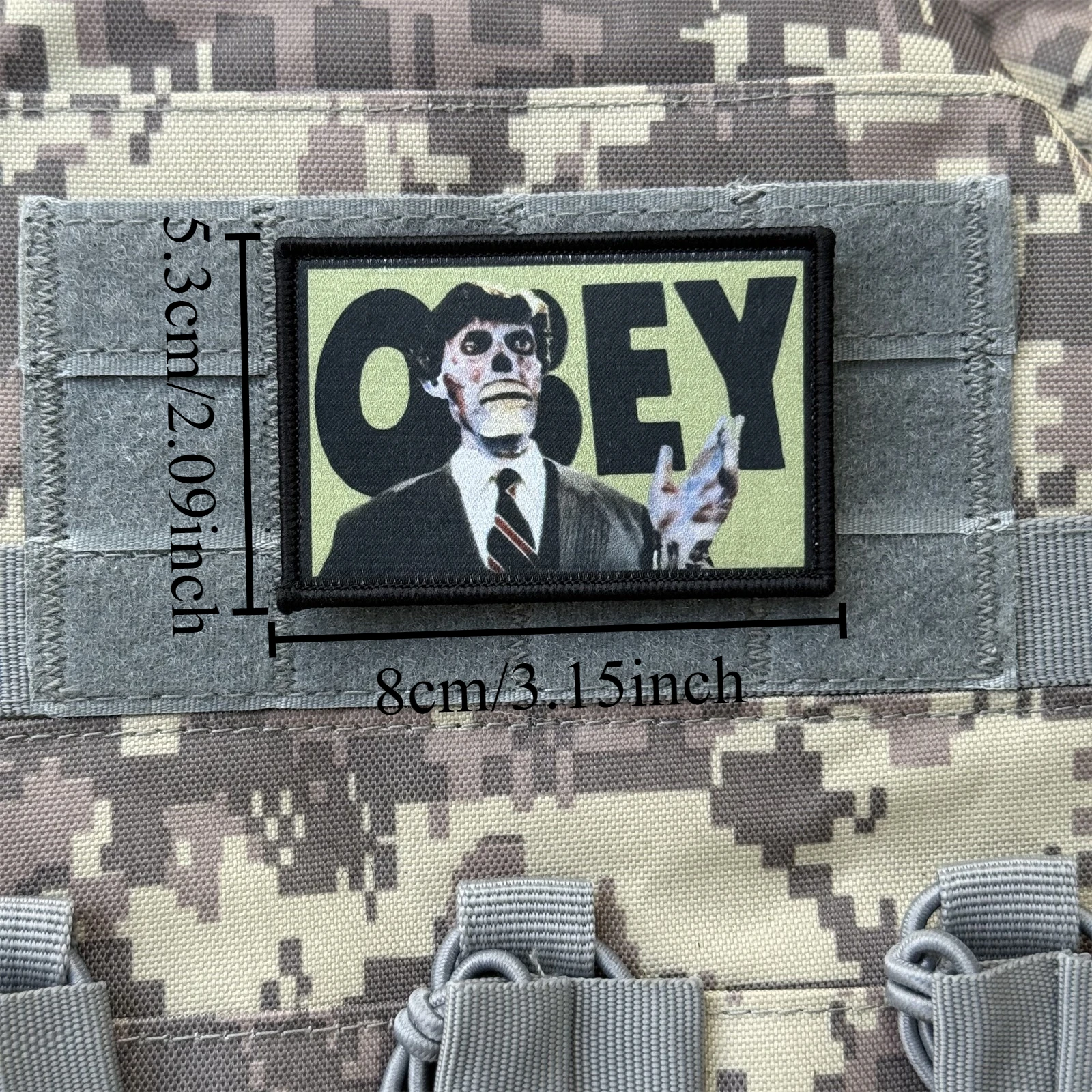 They Live "OBEY" divertido insignia de moral parche emblema militar brazalete táctico gancho y bucle ropa mochila accesorios pegatinas - imagen 2