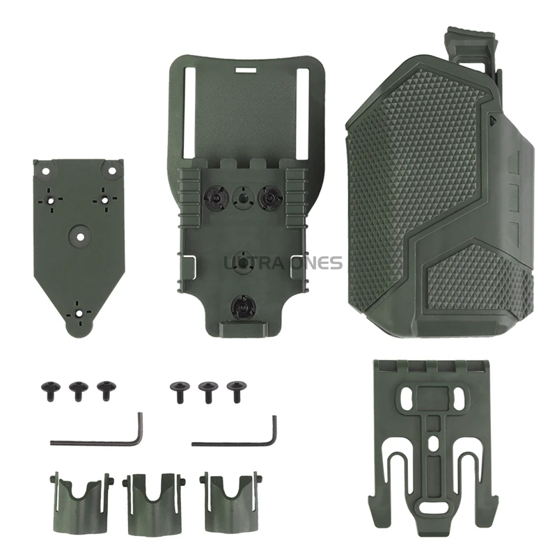 Funda Universal para linterna X300, soporte táctico para pistola Airsoft para Glock SIG SAUER CZ SPRINGFIELD WALTHER con plataforma de pierna caída - imagen 2