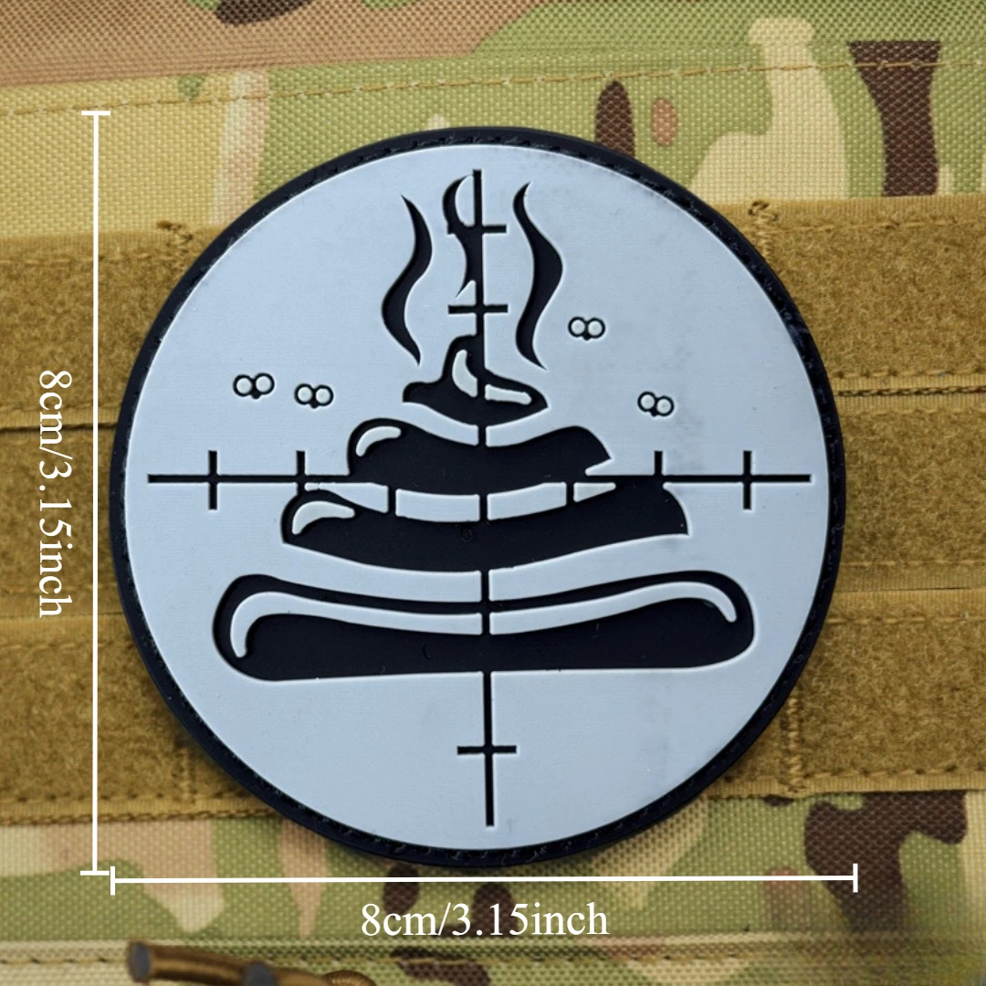 Shoot The Shlt-parche divertido, insignia de moral táctica, parches de gancho y bucle de PVC 3D para ropa, pegatina de equipo militar del ejército - imagen 2