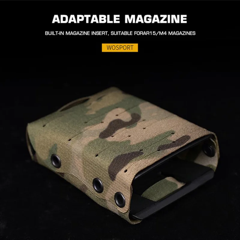 Molle táctico WRC Rifle mejorado 5,56/7,62 Mag bolsa accesorios Airsoft - imagen 4