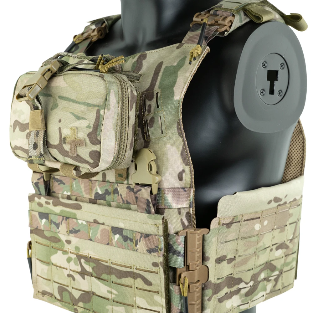 Bolsa táctica IFAK MOLLE de primeros auxilios con asas dobles - imagen 3