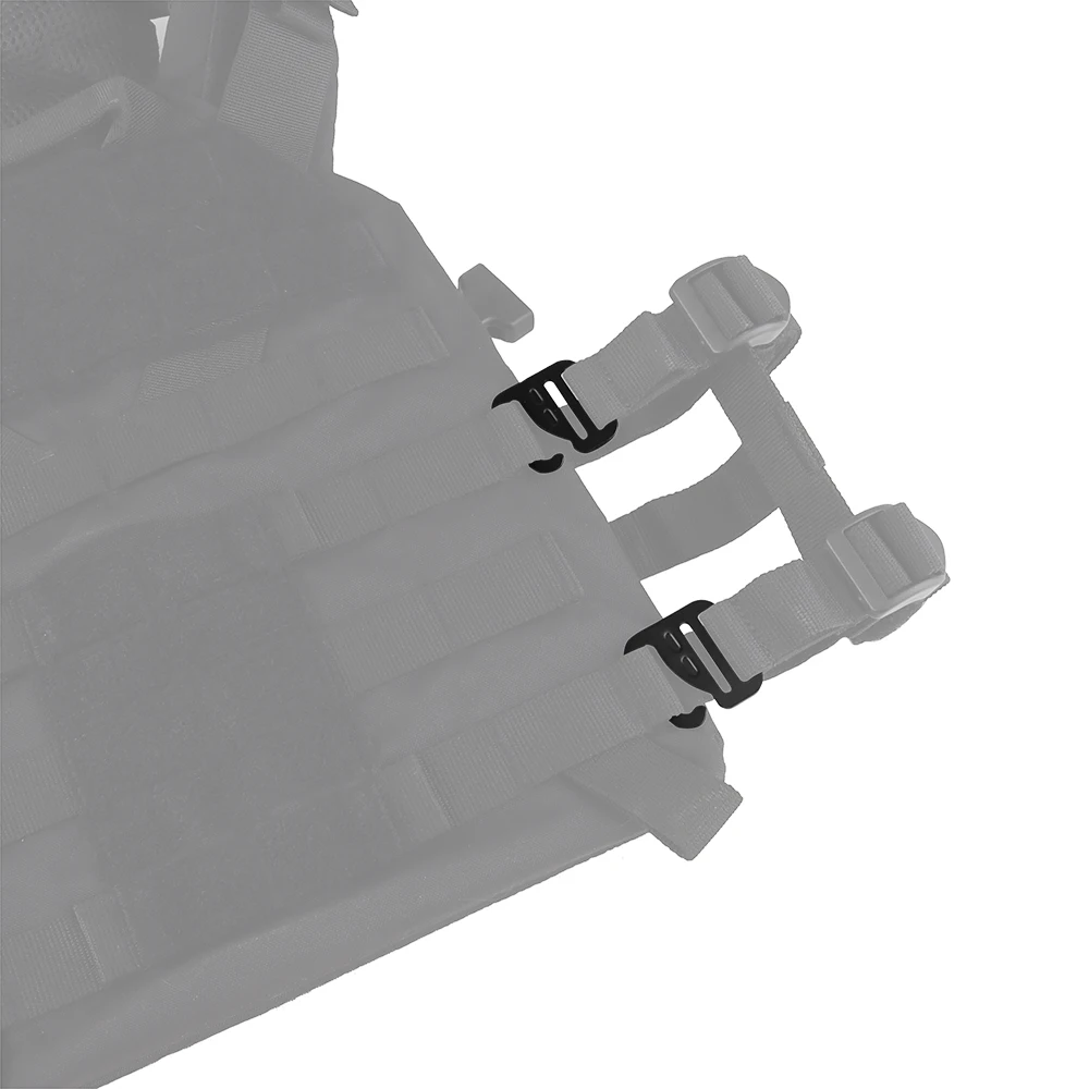 Hebilla de correas de gancho G, chaleco táctico, portador de placa, correa de mochila, hebilla de Metal de liberación, gancho de repuesto, accesorios de chaleco, 2 piezas - imagen 2